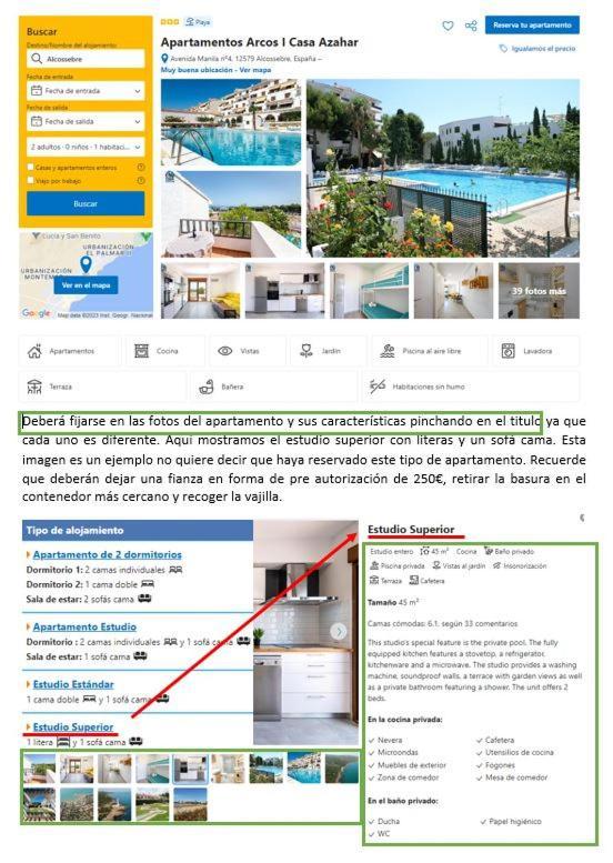 Apartamentos Arcos I Casa Azahar Alcossebre エクステリア 写真